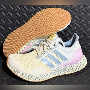 adidas Ultra 4D Off White Orchid Athletic Sneakers‎ Mens Size 11